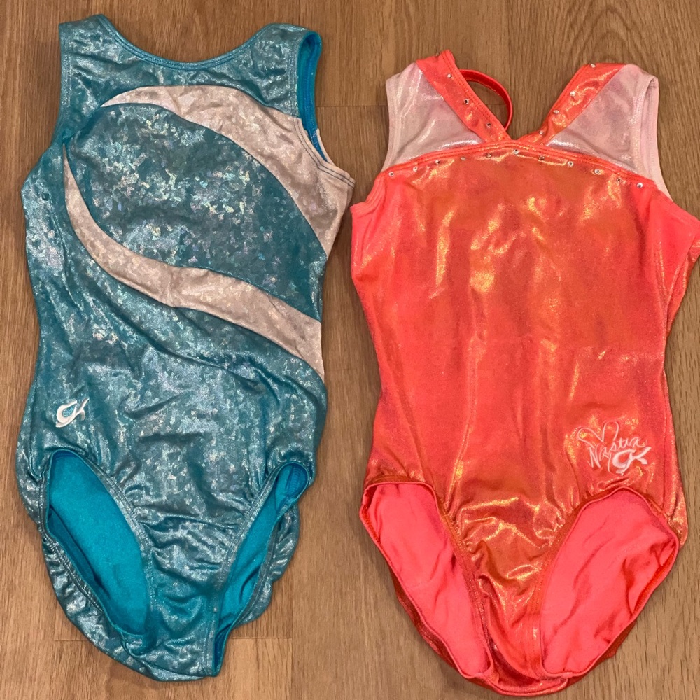 Bundle of 2 GK Gymnastics Leotards size small